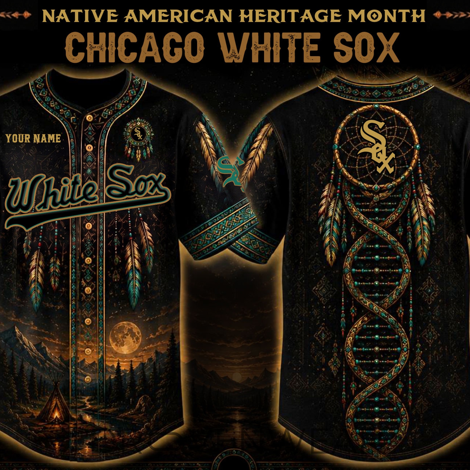Chicago White Sox Native American Heritage Month Personalized Jersey Chicago White Sox Native American Heritage Month Personalized Jersey