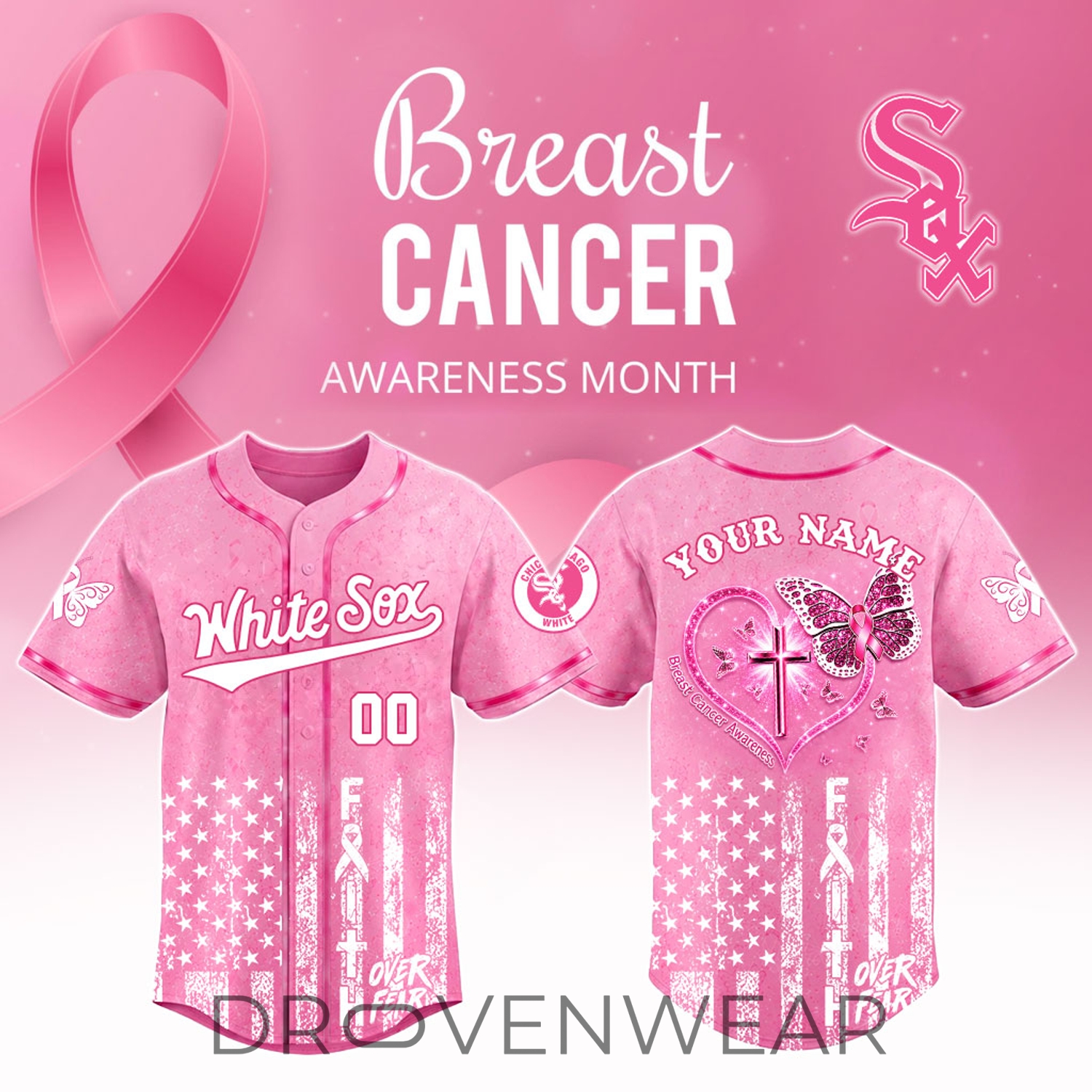 Chicago White Sox Pink October 2026 Personalized Cancer Awareness Baseball Jersey Chicago White Sox Pink October 2026 Personalized Cancer Awareness Baseball Jersey