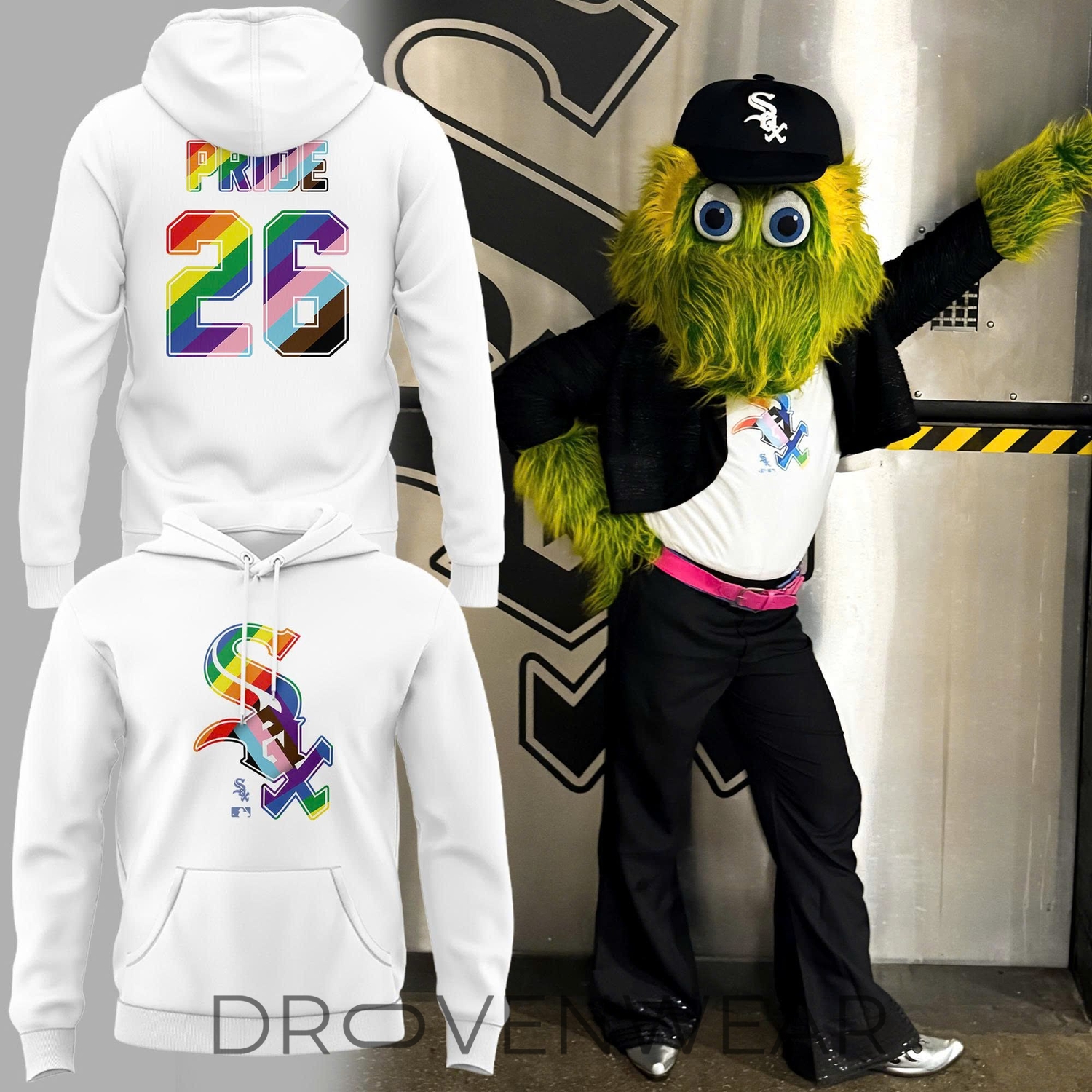Chicago White Sox Pride At The Park Pullover Hoodie Chicago White Sox Pride At The Park Pullover Hoodie