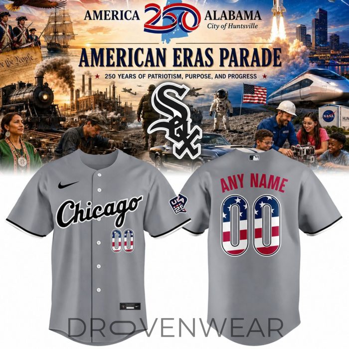 Chicago White Sox USA 250 Fourth of July Road Stadium Baseball Jersey - Image 3