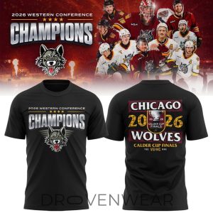 Chicago Wolves Calder Cup Finals 2026 Championship TShirt by Drovenwear.com