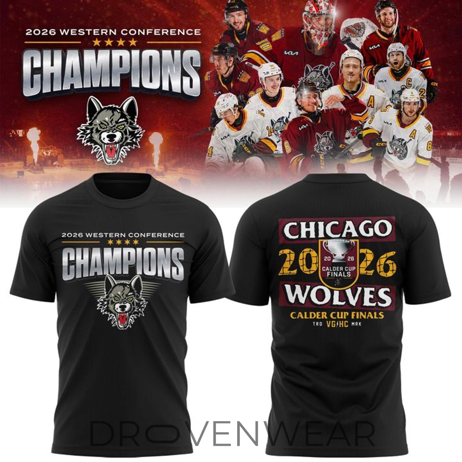 Chicago Wolves Calder Cup Finals 2026 Championship T-Shirt Chicago Wolves Calder Cup Finals 2026 Championship T-Shirt