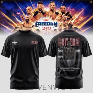 Ciryl Gane UFC Freedom 250 Heavyweight Champion TShirt by Drovenwear.com