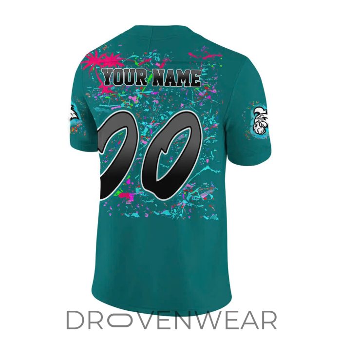 Coastal Carolina Chanticleers Airbrush Football Jersey Green Edition - Image 3