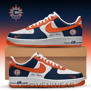 Connecticut Sun WNBA Custom Air Force 1 Shoes by Drovenwear.com