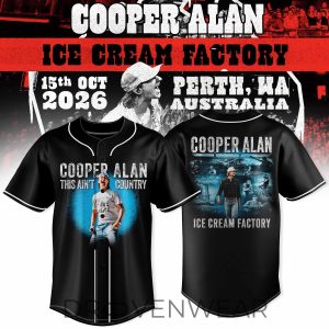 Cooper Alan Ice Cream Factory Baseball Jersey by Drovenwear.com
