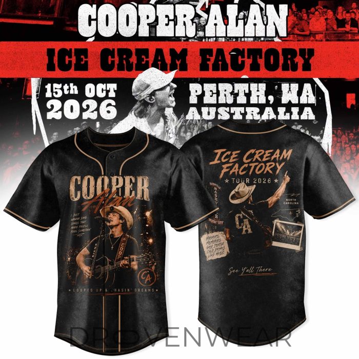 Cooper Alan Ice Cream Factory Baseball Jersey - Image 2