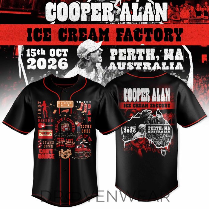 Cooper Alan Ice Cream Factory Baseball Jersey - Image 3