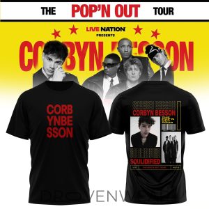 Corbyn Besson x Soulidified Popn Out Tour Statement TShirt by Drovenwear.com