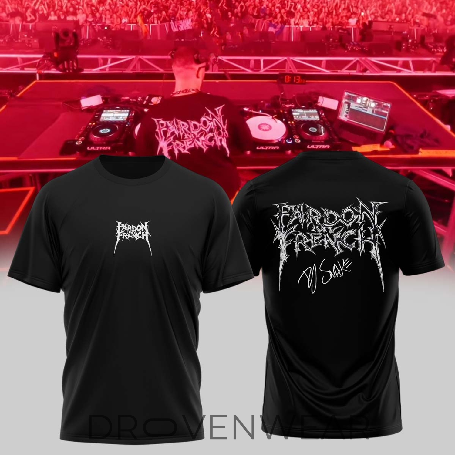 DJ Snake EU Tour 2026 Graphic Black T-Shirt DJ Snake EU Tour 2026 Graphic Black T-Shirt