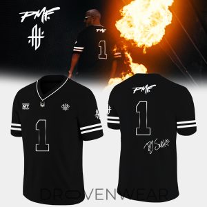 DJ Snake European Tour 2026 Black Football Style Jersey by Drovenwear.com