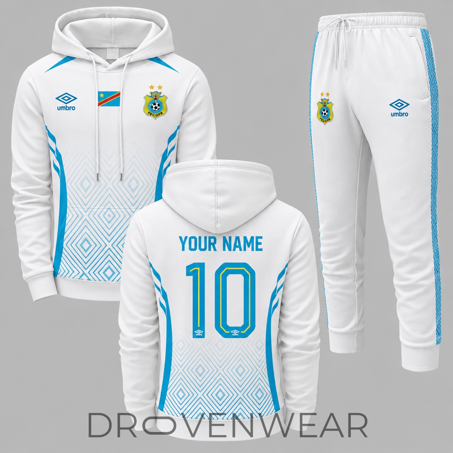 DR Congo FIFA World Cup 2026 Away Custom Fan Hoodie Jogger Set DR Congo FIFA World Cup 2026 Away Custom Fan Hoodie Jogger Set