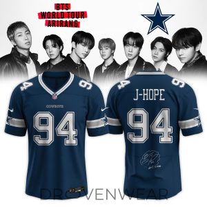 Dallas Cowboys BTS Global Tour 2026 Crossover Football Jersey by Drovenwear.com