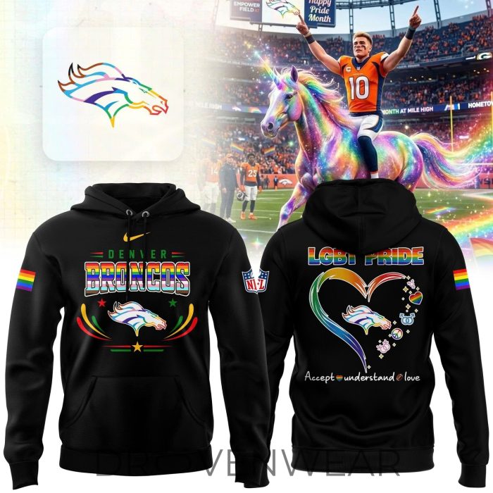Denver Broncos Pride Month 2026 Love & Acceptance Hoodie - Image 3