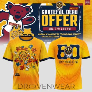 Denver Nuggets Grateful Dead Inspired Graphic Tee by Drovenwear.com
