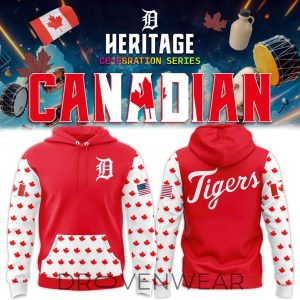 Detroit Tigers 2026 Canadian Heritage Hoodie by Drovenwear.com