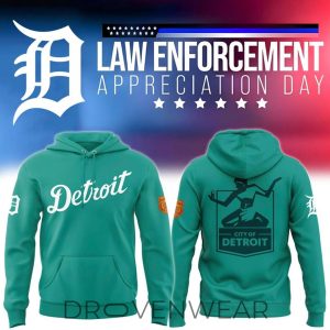 Detroit Tigers 2026 Law Enforcement Appreciation Night Hoodie by Drovenwear.com
