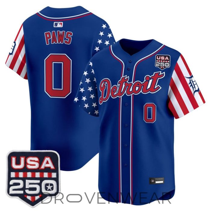 Detroit Tigers America 250 Celebration Baseball Jersey - Image 3
