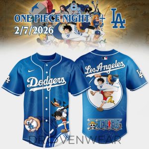 Dodgers One Piece Event Baseball Jersey Version 2 by Drovenwear.com