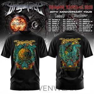 DragonForce Inhuman Rampage 20 Years Graphic Shirt by Drovenwear.com