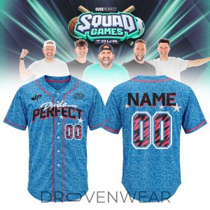 Dude Perfect Squad Games Tour 2026 Baseball Fan Jersey by Drovenwear.com