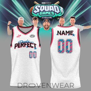 Dude Perfect Squad Games Tour 2026 Basketball Fan Jersey by Drovenwear.com