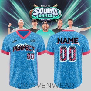 Dude Perfect Squad Games Tour 2026 Football Fan Jersey by Drovenwear.com