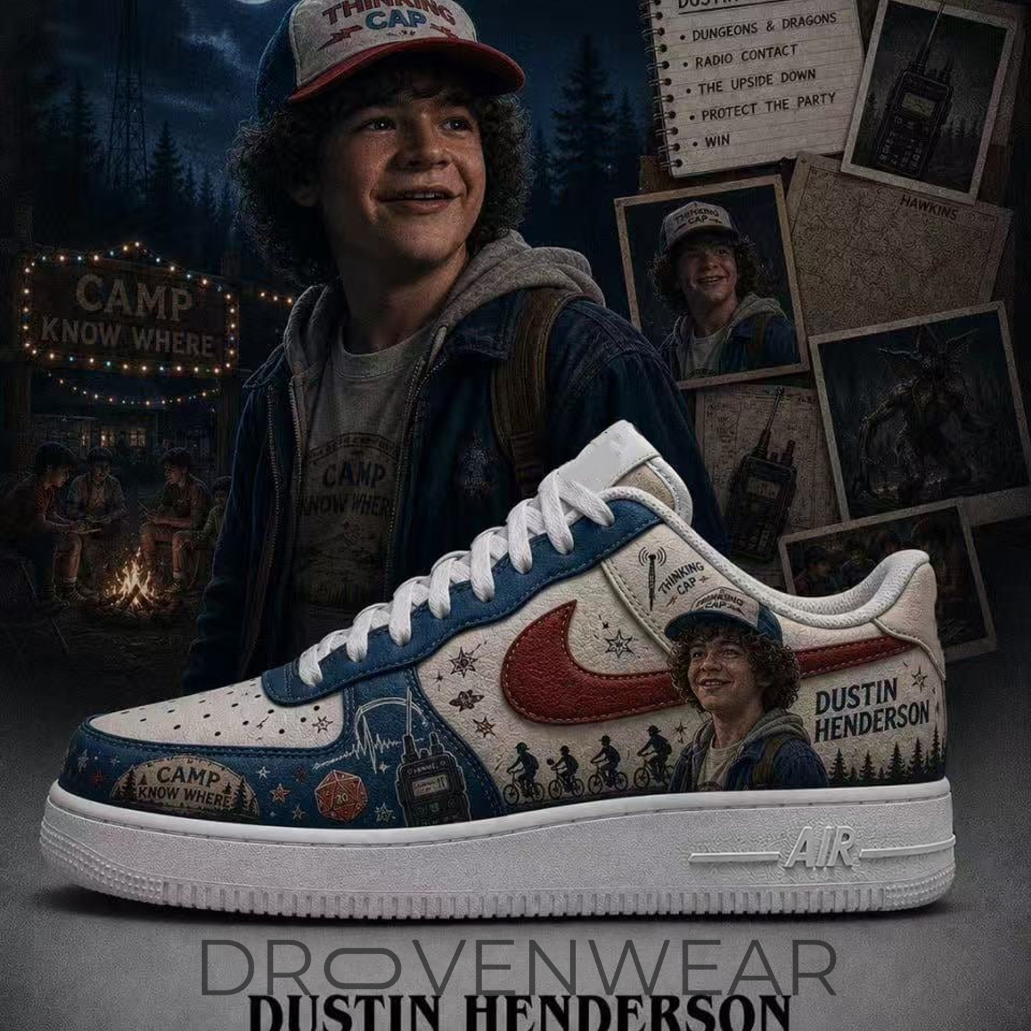 Dustin Henderson Stranger Things Limited AF1 Shoes Dustin Henderson Stranger Things Limited AF1 Shoes