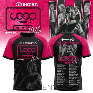 Ed Sheeran Loop Tour 2026 Exclusive Concert TShirt by Drovenwear.com