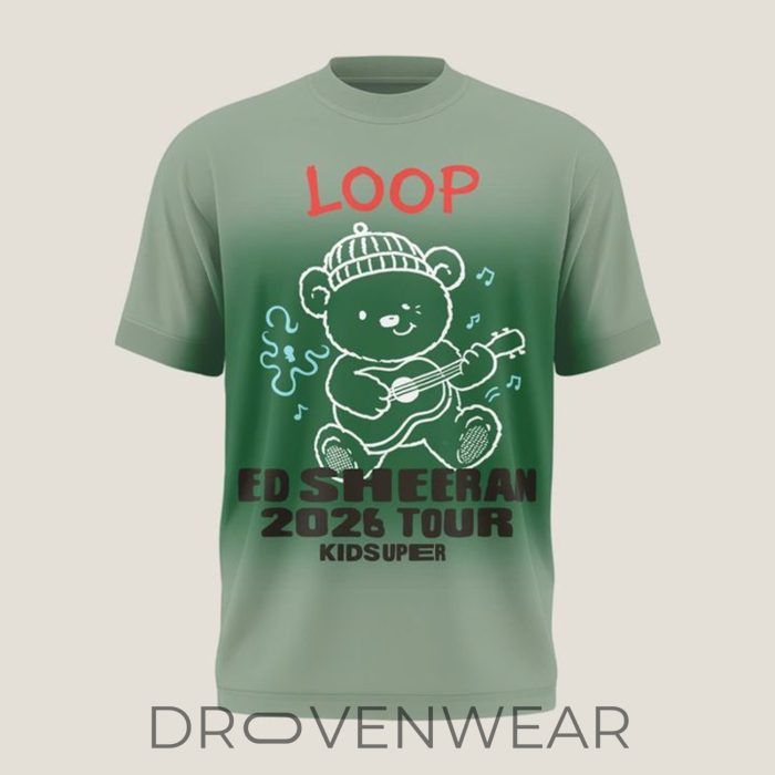 Ed Sheeran Loop Tour Teddy Graphic Shirt 2026 - Image 2