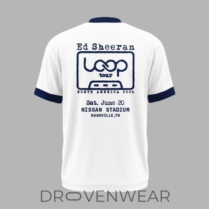 Ed Sheeran Loop Tour x Tennessee Titans 2026 Limited Edition Shirt - Image 3