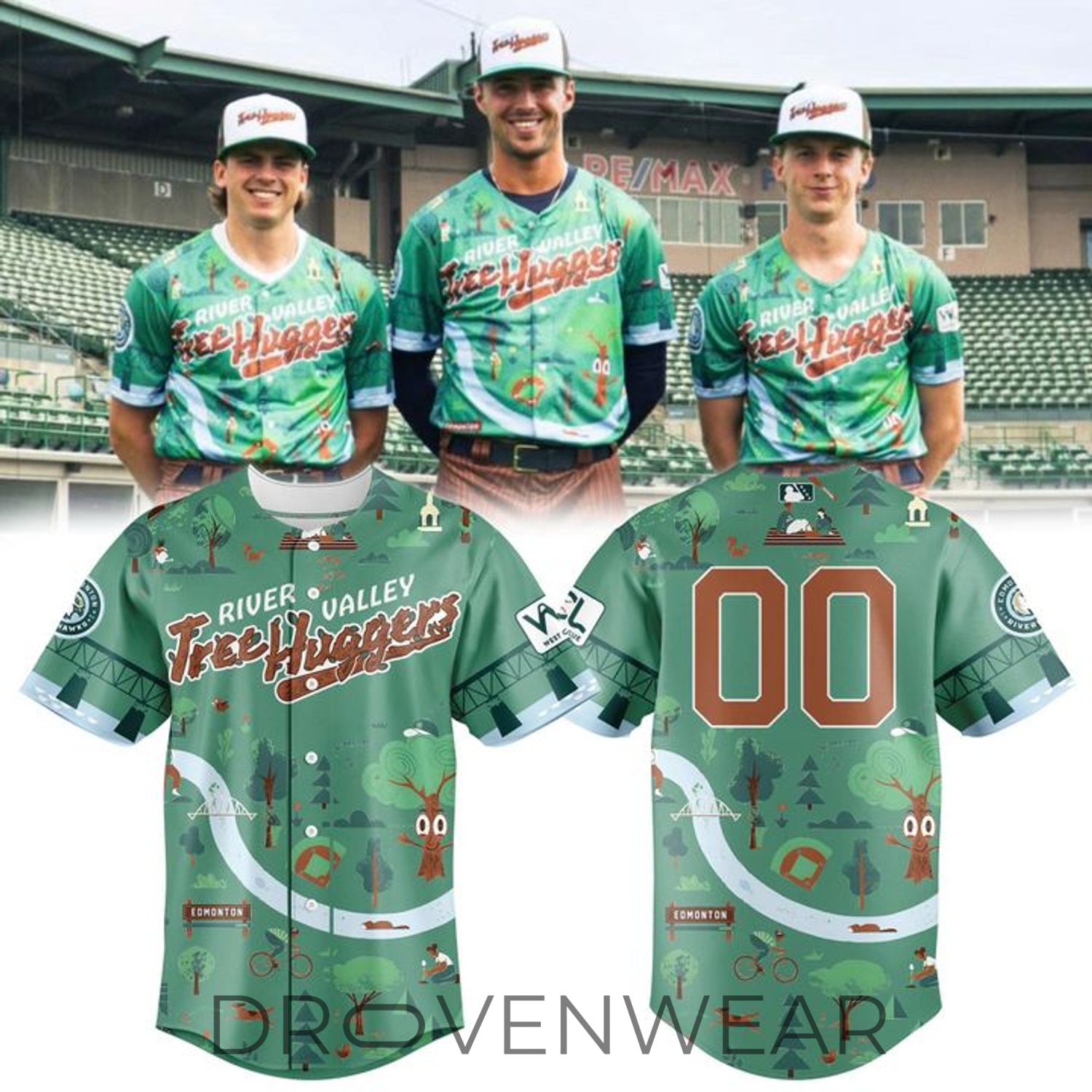Edmonton Riverhawks River Valley Tree Hugger 2026 Special Jersey Edmonton Riverhawks River Valley Tree Hugger 2026 Special Jersey
