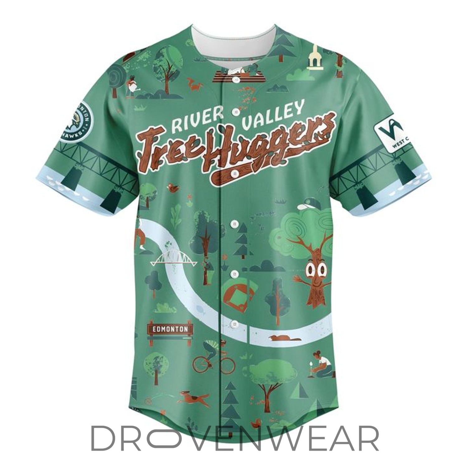 Edmonton Riverhawks River Valley Tree Hugger 2026 Special Jersey Edmonton Riverhawks River Valley Tree Hugger 2026 Special Jersey