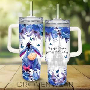 Eeyore Winnie The Pooh Sleepy Mood 40oz Travel Tumbler by Drovenwear.com