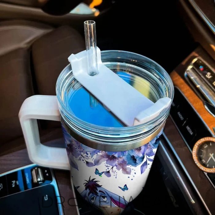 Eeyore Winnie The Pooh Sleepy Mood 40oz Travel Tumbler - Image 2