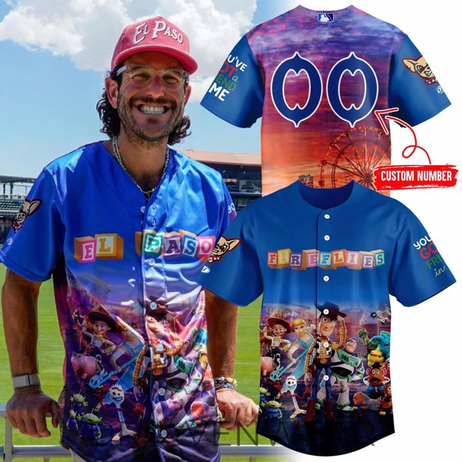 El Paso Chihuahuas Toy Story Night Collectible Baseball Jersey 2026 El Paso Chihuahuas Toy Story Night Collectible Baseball Jersey 2026