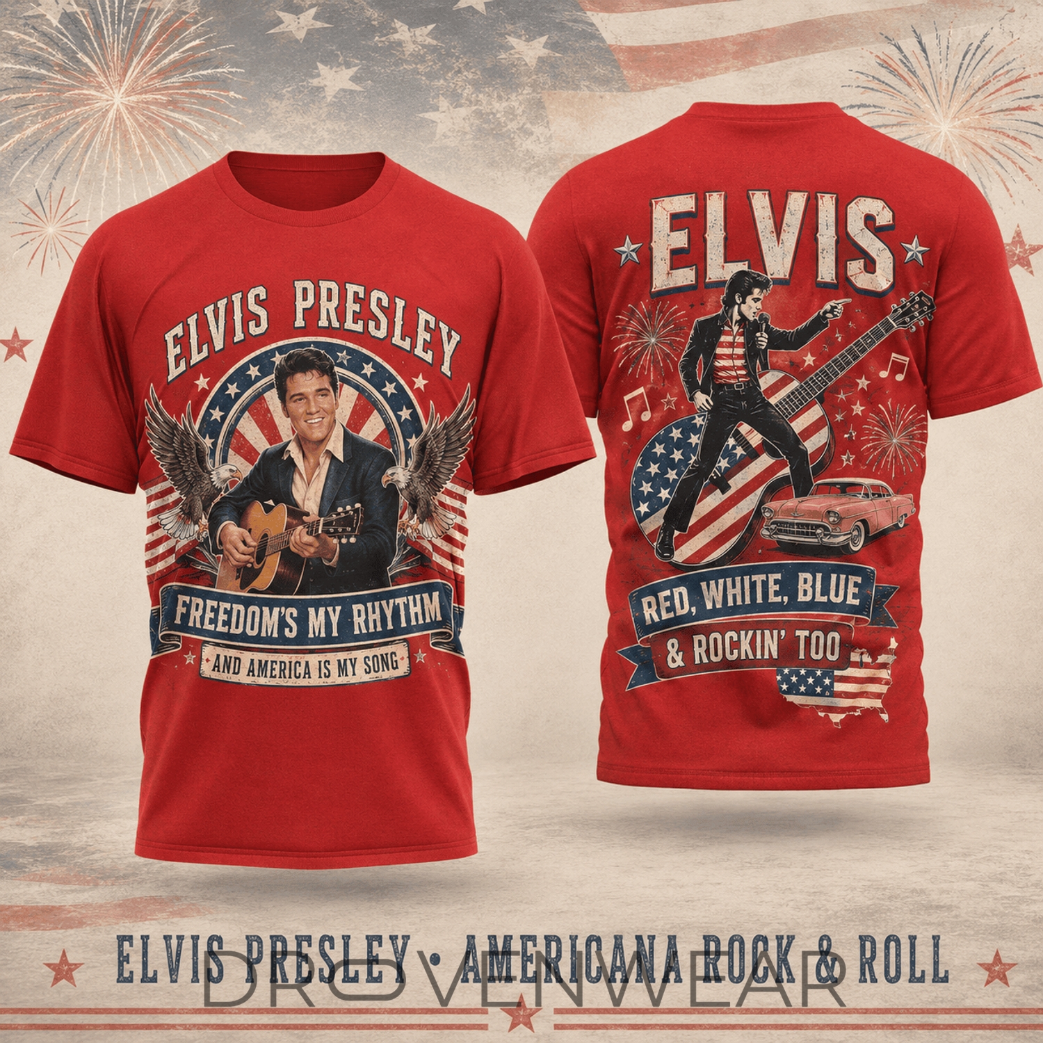 Elvis Presley Freedom's My Rhythm Limited Edition 3D Clothing Collection Elvis Presley Freedom's My Rhythm Limited Edition 3D Clothing Collection