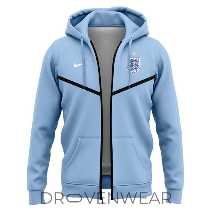 England Football World Cup 2026 Full Zip Fan Hoodie - Image 2