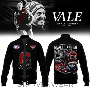 Essendon Bombers Fight MND Commemorative Baseball Jacket by Drovenwear.com