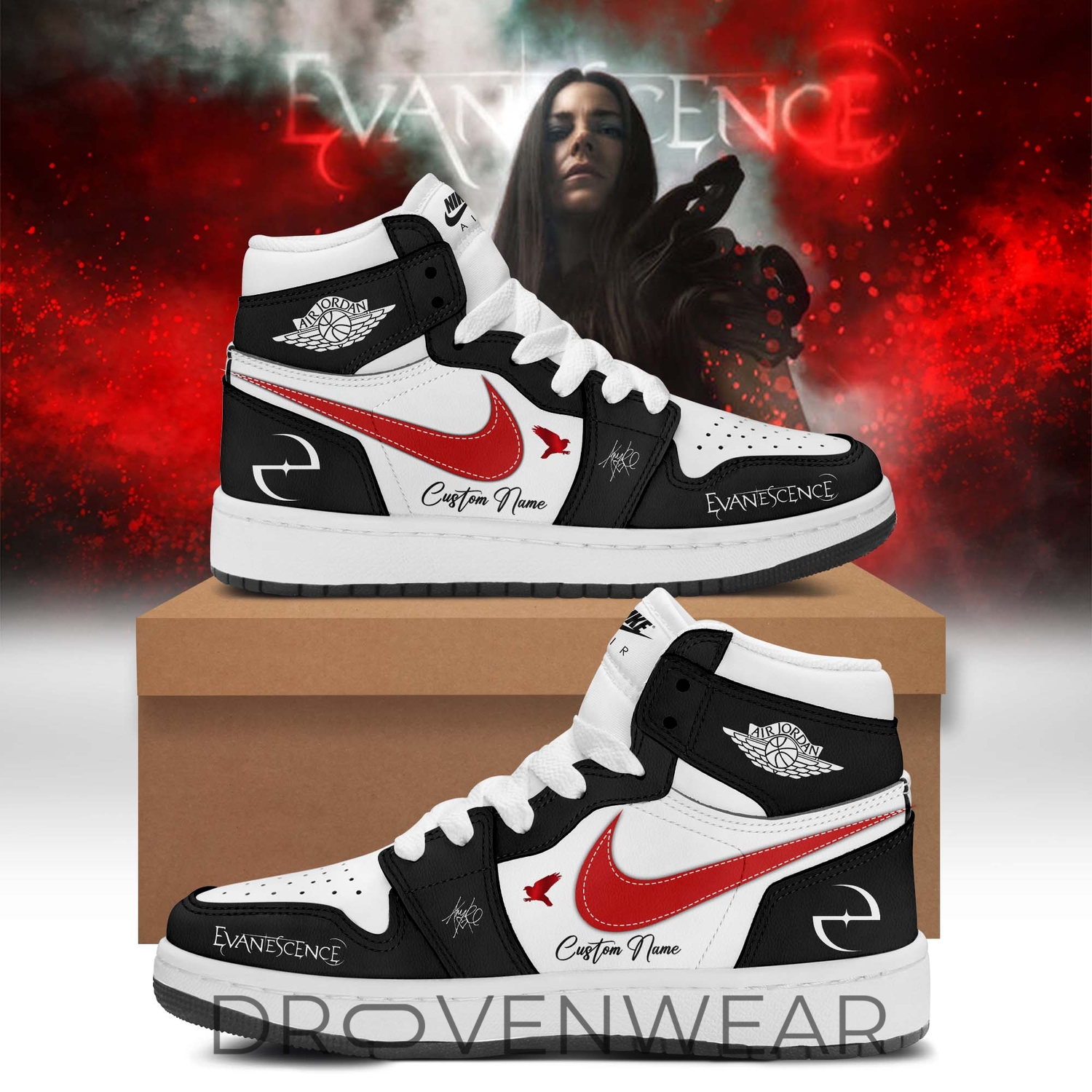 Evanescence Sanctuary Tour 2026 Limited Air Jordan 1 Edition V2 Evanescence Sanctuary Tour 2026 Limited Air Jordan 1 Edition V2