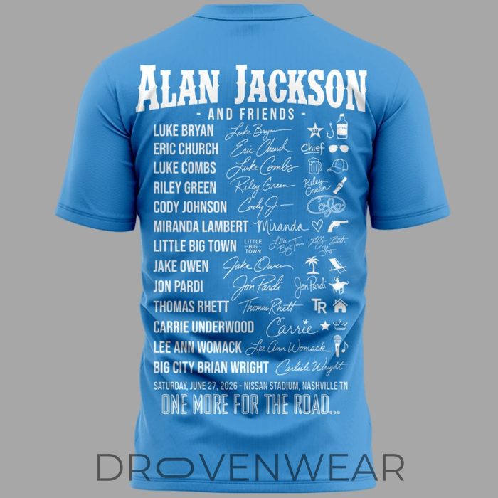 Exclusive Version Alan Jackson Last Call The Finale Farewell Tour 2026 T-Shirt - Image 5