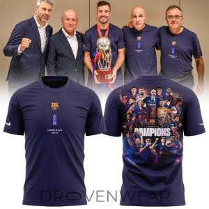 FC Barcelona Futsal LNFS Champions 2026 Special Shirt by Drovenwear.com