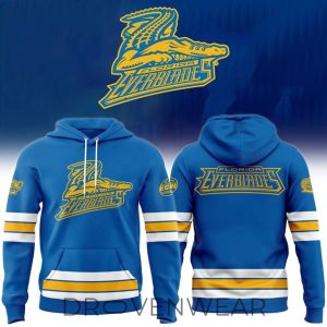 Florida Everblades Affiliation Night Hockey Hoodie Jersey by Drovenwear.com