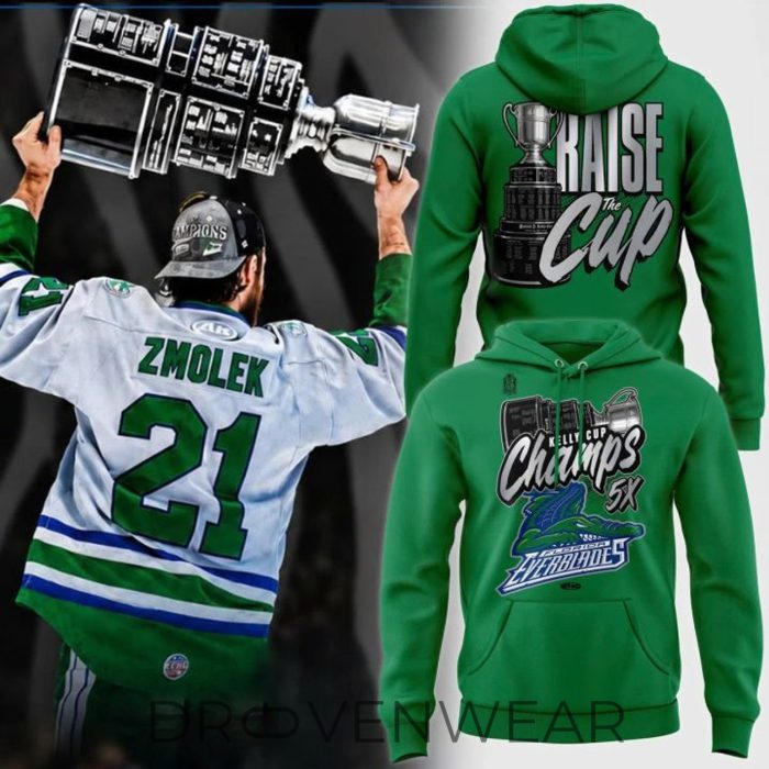 Florida Everblades Kelly Cup Champions Five-Time Title Hoodie - Image 2