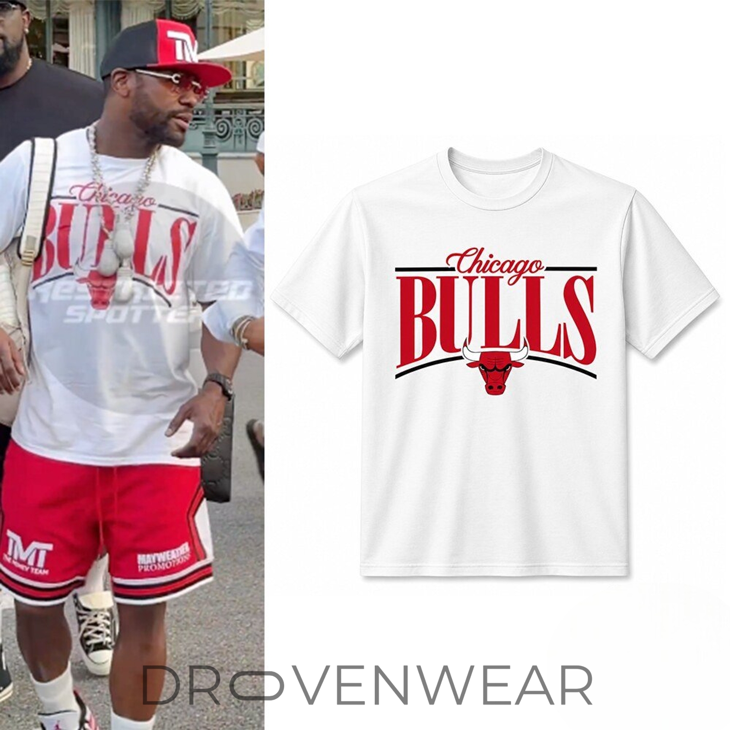 Floyd Mayweather Chicago Bulls Inspired Graphic T-Shirt Floyd Mayweather Chicago Bulls Inspired Graphic T-Shirt