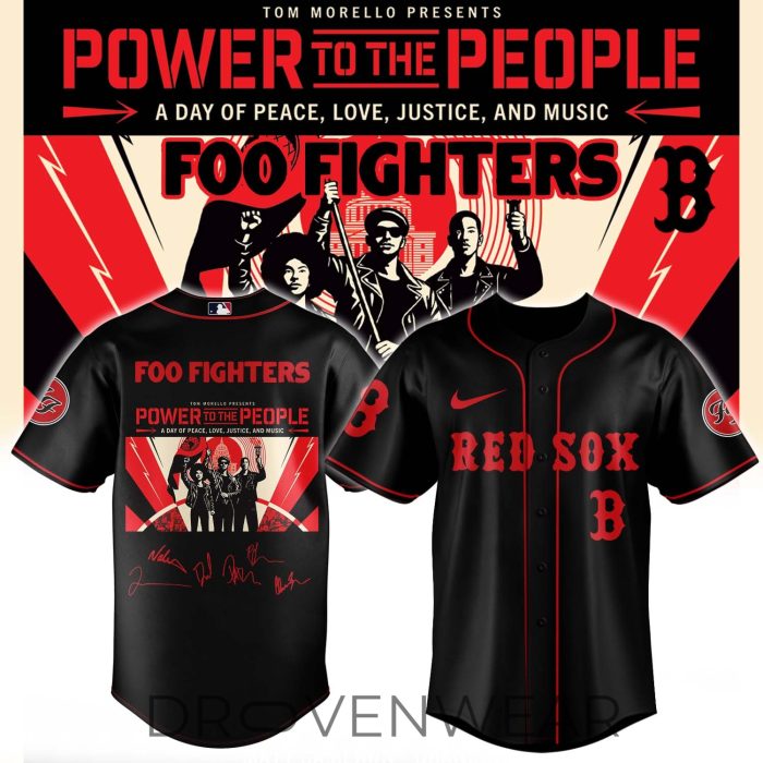 Foo Fighters Power To The People MLB Fan Tribute Baseball Jersey Version 2 - Image 3