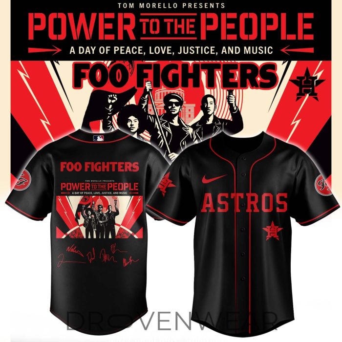 Foo Fighters Power To The People MLB Fan Tribute Baseball Jersey Version 2 - Image 4