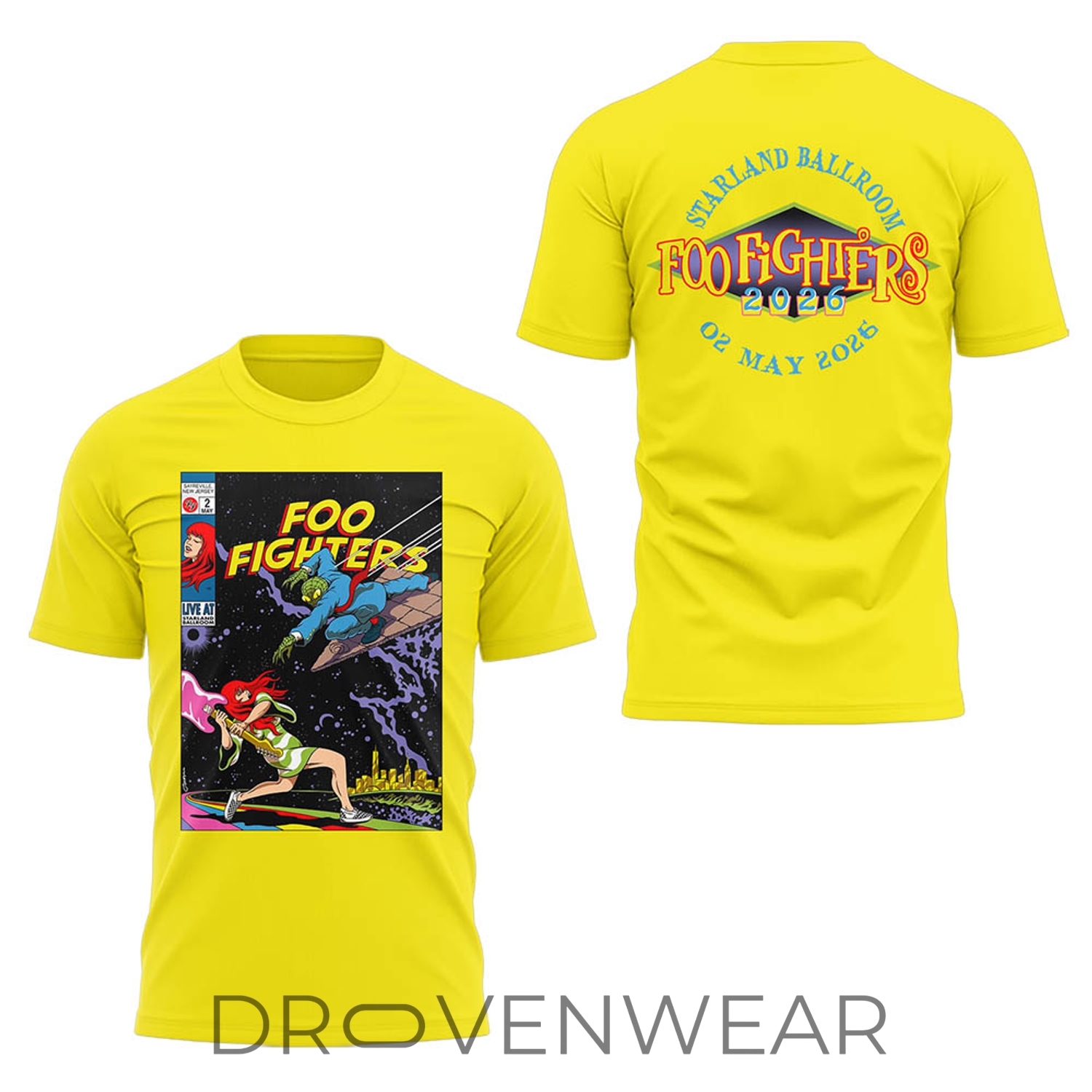 Foo Fighters Secret New Jersey Performance Graphic Tee Foo Fighters Secret New Jersey Performance Graphic Tee