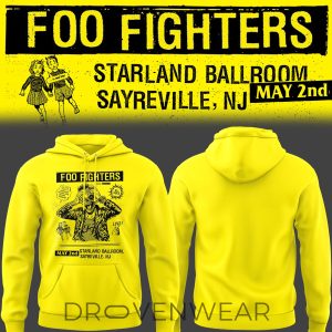 Foo Fighters Starland Ballroom NJ Concert 2026 Hoodie by Drovenwear.com