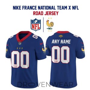 France Football Federation x NFL Special Road Jersey by Drovenwear.com